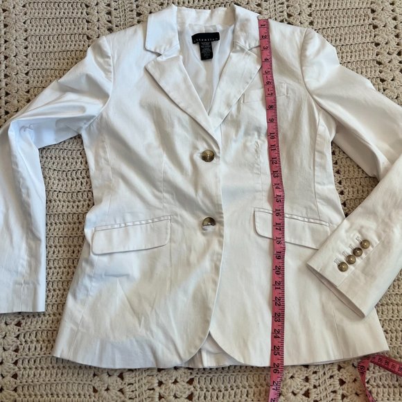 Attention Fully Lined White Blazer - Picture 3 of 9